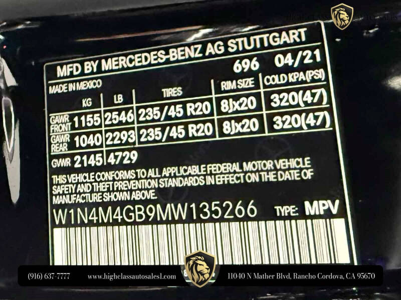 2021 Mercedes-Benz GLB GLB 250