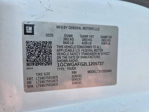 2020 Chevrolet Express 2500