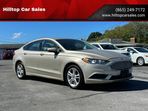 2018 Ford Fusion Hybrid for sale at Hilltop Car Sales in Knoxville TN