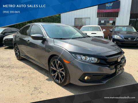 2019 Honda Civic for sale at METRO AUTO SALES LLC in Lino Lakes MN