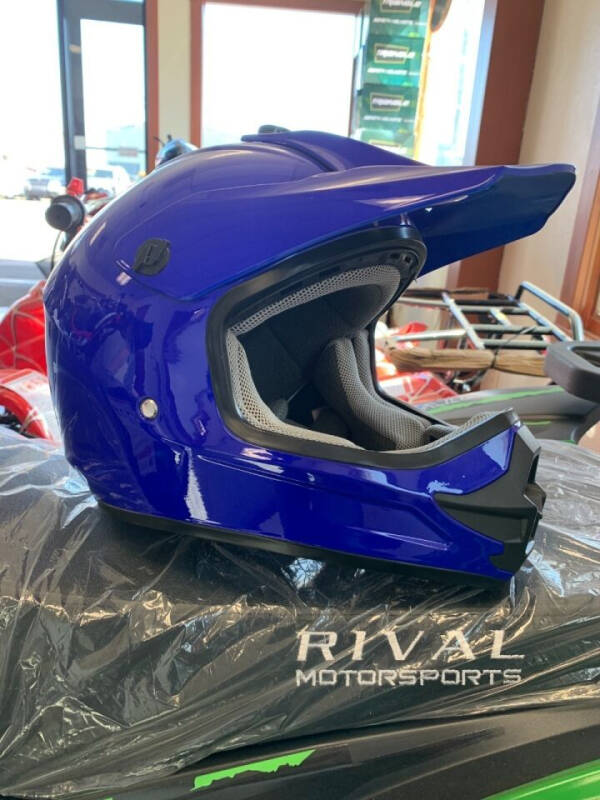 2022 Triangle Helmet Plain Blue for sale at SMALL TOWN AUTO SALES in Angola IN