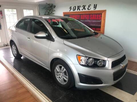 2012 Chevrolet Sonic for sale at Forkey Auto & Trailer Sales in La Fargeville NY