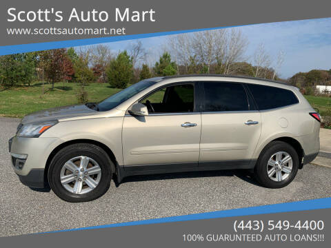 2013 Chevrolet Traverse for sale at Scott's Auto Mart in Dundalk MD