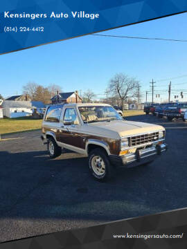 1984 Ford Bronco II for sale at Kensingers Auto Village in Roaring Spring PA