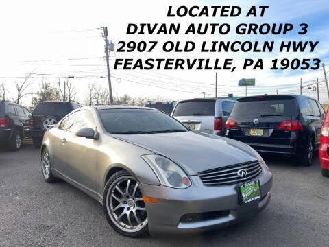 2005 Infiniti G35 for sale at Divan Auto Group - 3 in Feasterville PA