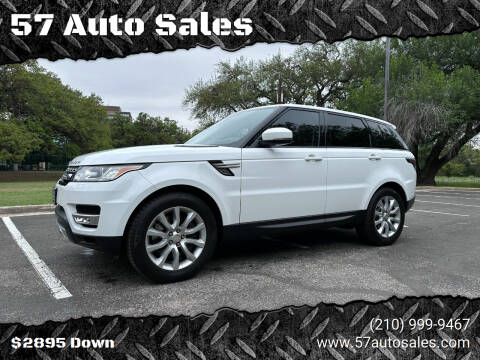 2015 Land Rover Range Rover Sport for sale at 57 Auto Sales in San Antonio TX