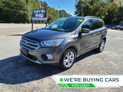 2018 Ford Escape for sale at Let's Go Auto in Florence SC