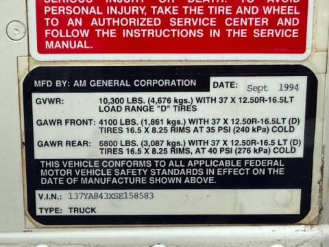 1995 AM General Hummer