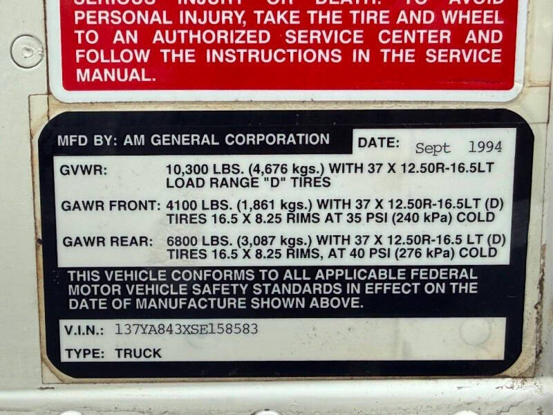 1995 AM General Hummer