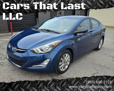 2016 Hyundai Elantra for sale at Cars That Last LLC in Webster NY