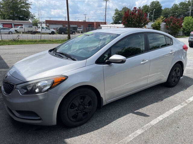 2016 Kia Forte for sale at Paragon Auto Sales & Service, INC. in Greensboro, NC