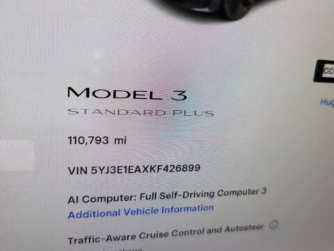 2019 Tesla Model 3 Standard Range Plus