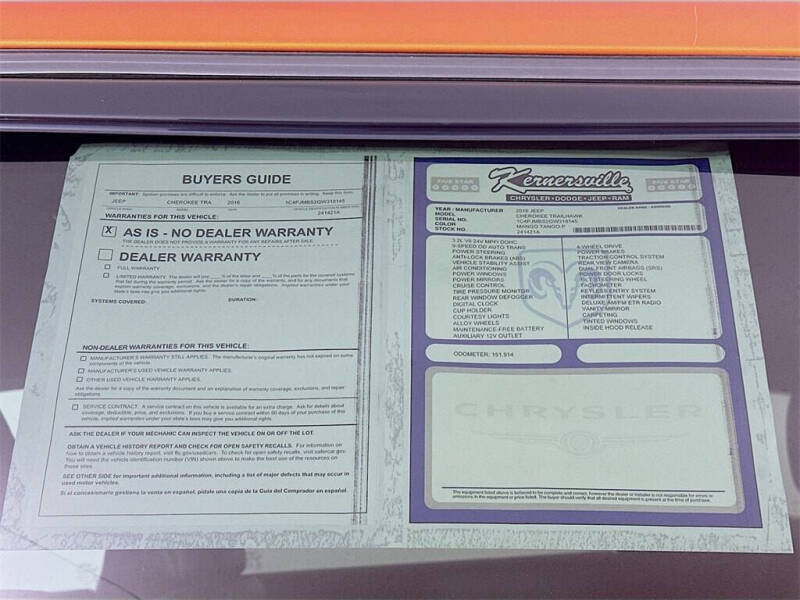 2016 Jeep Cherokee Trailhawk