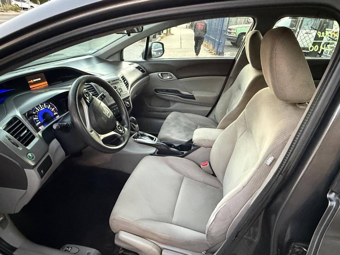 2012 Honda Civic LX 4dr Sedan 5A - Gray exterior view 11
