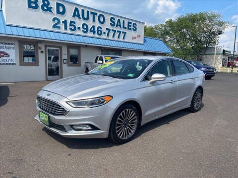 2017 Ford Fusion for sale at B & D Auto Sales Inc. in Fairless Hills PA