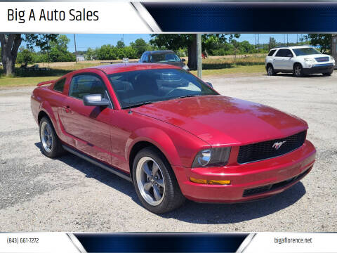 2006 Ford Mustang for sale at Big A Auto Sales Lot 2 in Florence SC