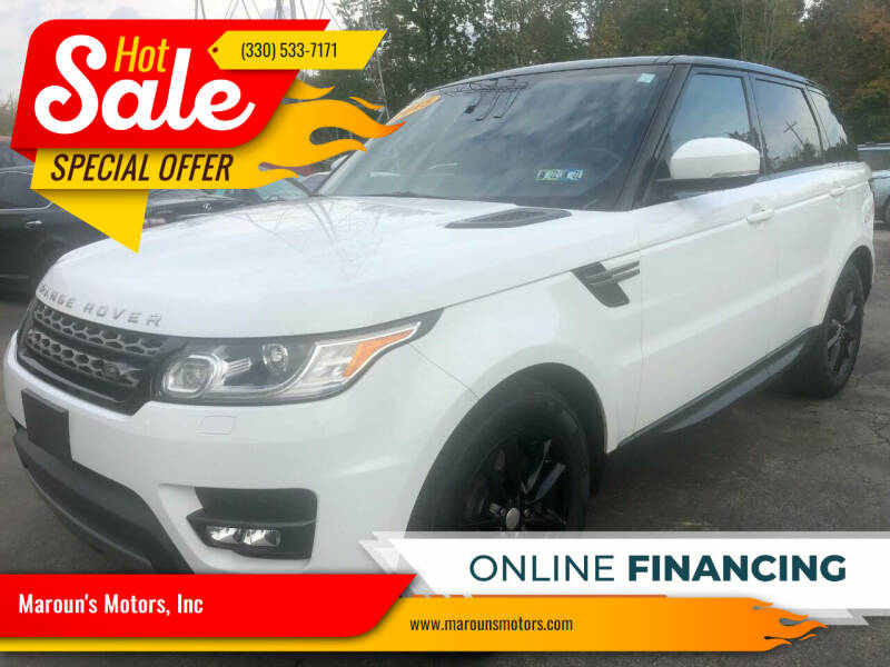 2015 Land Rover Range Rover Sport for sale at Maroun's Motors, Inc in Boardman OH