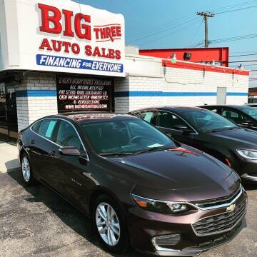 2016 Chevrolet Malibu for sale at Big Three Auto Sales Inc. in Detroit MI