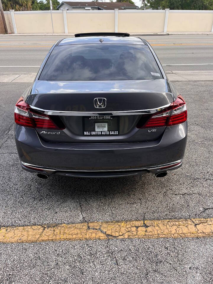 2016 Honda Accord for sale at M & J UNITED AUTO SALES in LAUDERDALE LAKES, FL