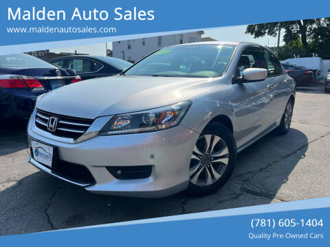 2013 Honda Accord for sale at Malden Auto Sales in Malden MA