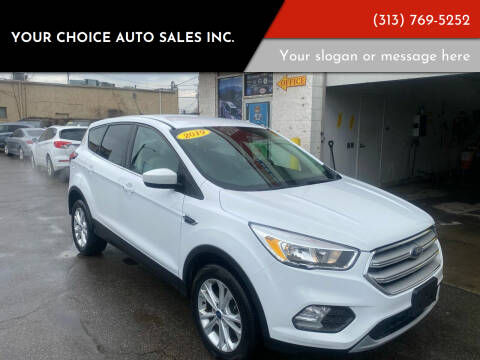 2019 Ford Escape for sale at Your Choice Auto Sales Inc. in Dearborn MI