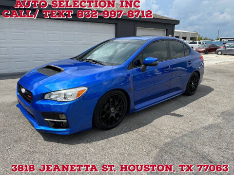2017 Subaru WRX for sale at Auto Selection Inc. in Houston TX