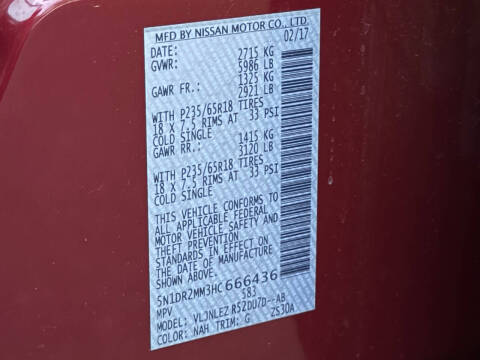 2017 Nissan Pathfinder SV