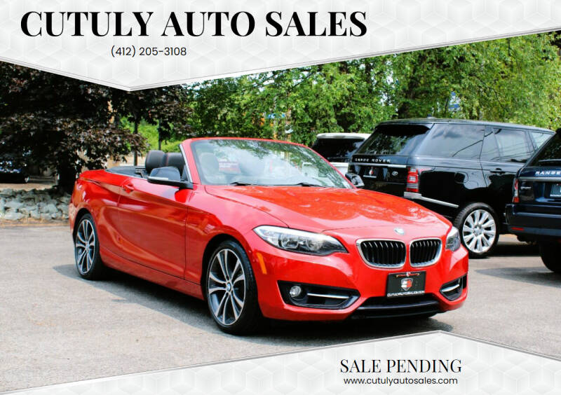 2015 BMW 2 Series for sale at Cutuly Auto Sales in Pittsburgh PA