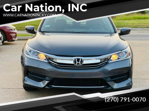 2016 Honda Accord for sale at Car Nation, INC in Bowling Green KY