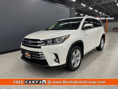 2018 Toyota Highlander Hybrid for sale at Becks Auto Group in Mason OH