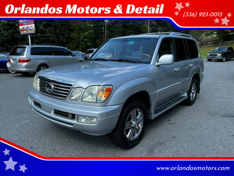 2006 Lexus LX 470 for sale at Orlandos Motors & Detail in Winston Salem NC