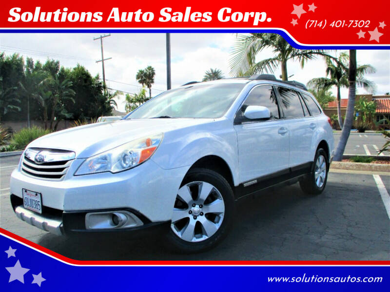 2012 Subaru Outback for sale at Solutions Auto Sales Corp. in Orange CA