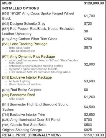 2016 Mercedes-Benz AMG GT S