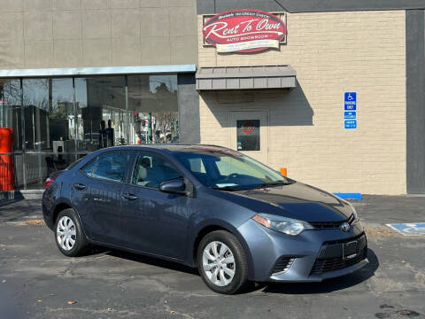 2015 Toyota Corolla for sale at Rent To Own Auto Showroom LLC - Finance Inventory in Modesto CA