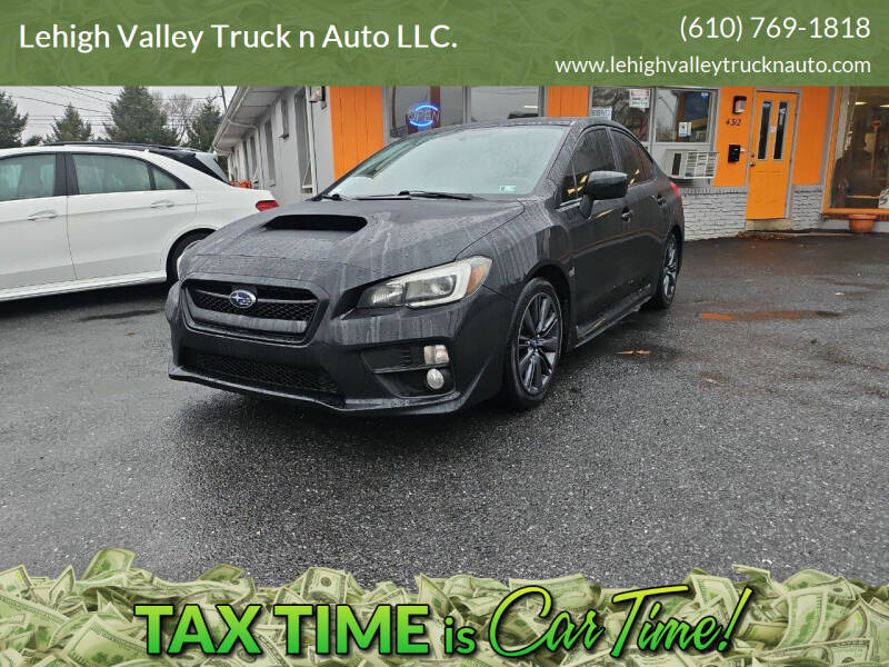 2015 Subaru WRX for sale at Lehigh Valley Truck n Auto LLC. in Schnecksville PA