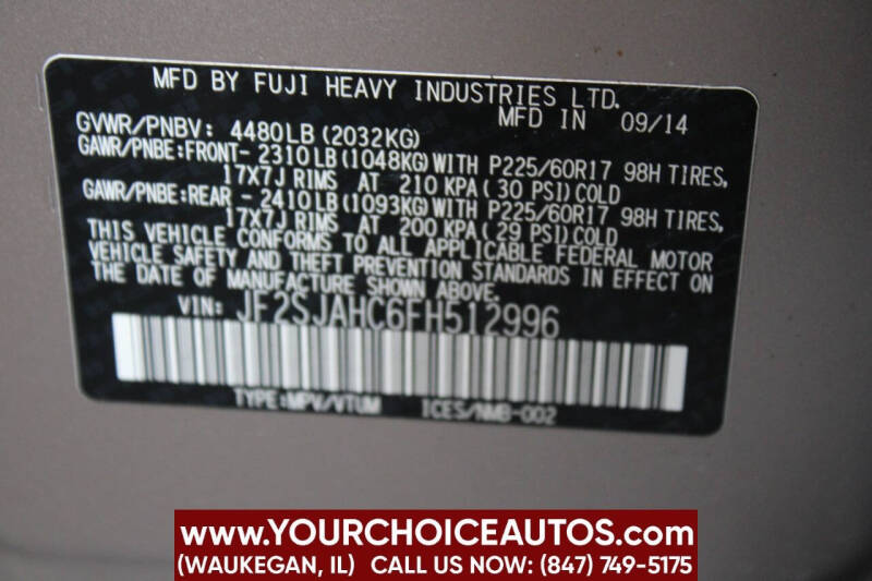 2015 Subaru Forester 2.5i Limited