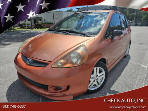 2007 Honda Fit for sale at CHECK AUTO, INC. in Tampa FL