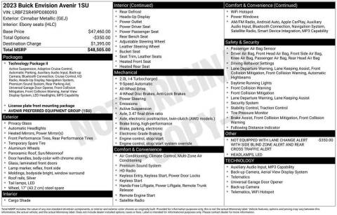 2023 Buick Envision Avenir