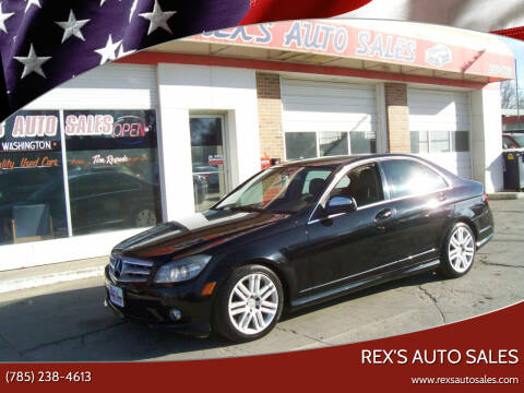 2009 Mercedes-Benz C-Class for sale at Rex's Auto Sales in Junction City KS