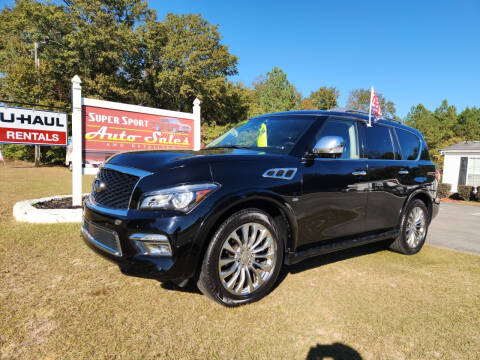2015 Infiniti QX80 for sale at Super Sport Auto Sales in Hope Mills NC