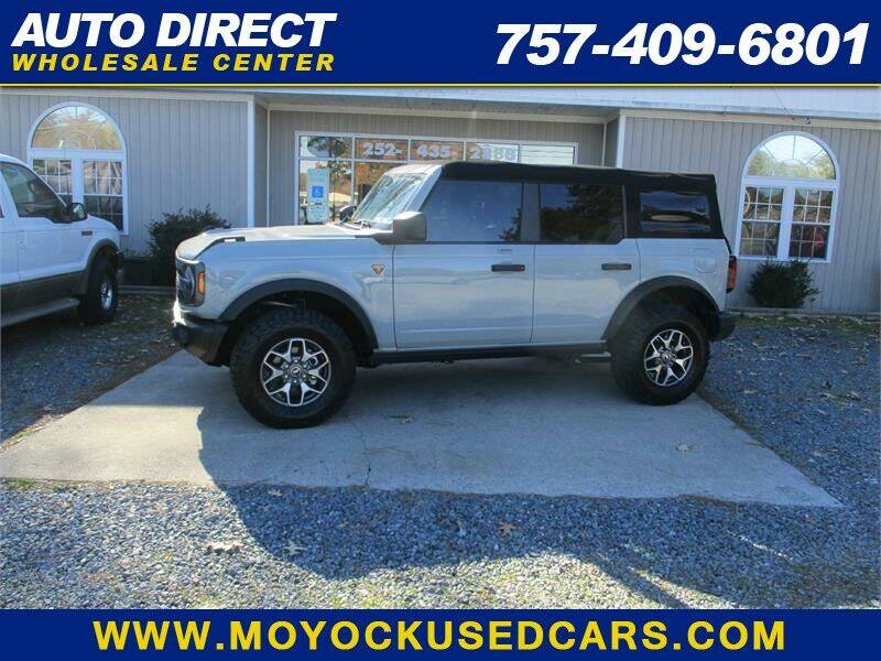 2022 Ford Bronco for sale at Auto Direct Wholesale Center in Moyock NC