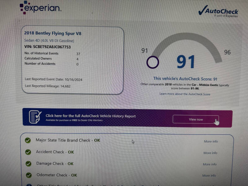 2018 Bentley Flying Spur V8