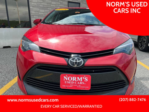 2018 Toyota Corolla for sale at NORM'S USED CARS INC in Wiscasset ME