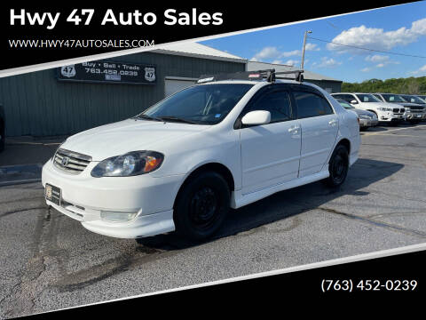 2003 Toyota Corolla for sale at Hwy 47 Auto Sales in Saint Francis MN