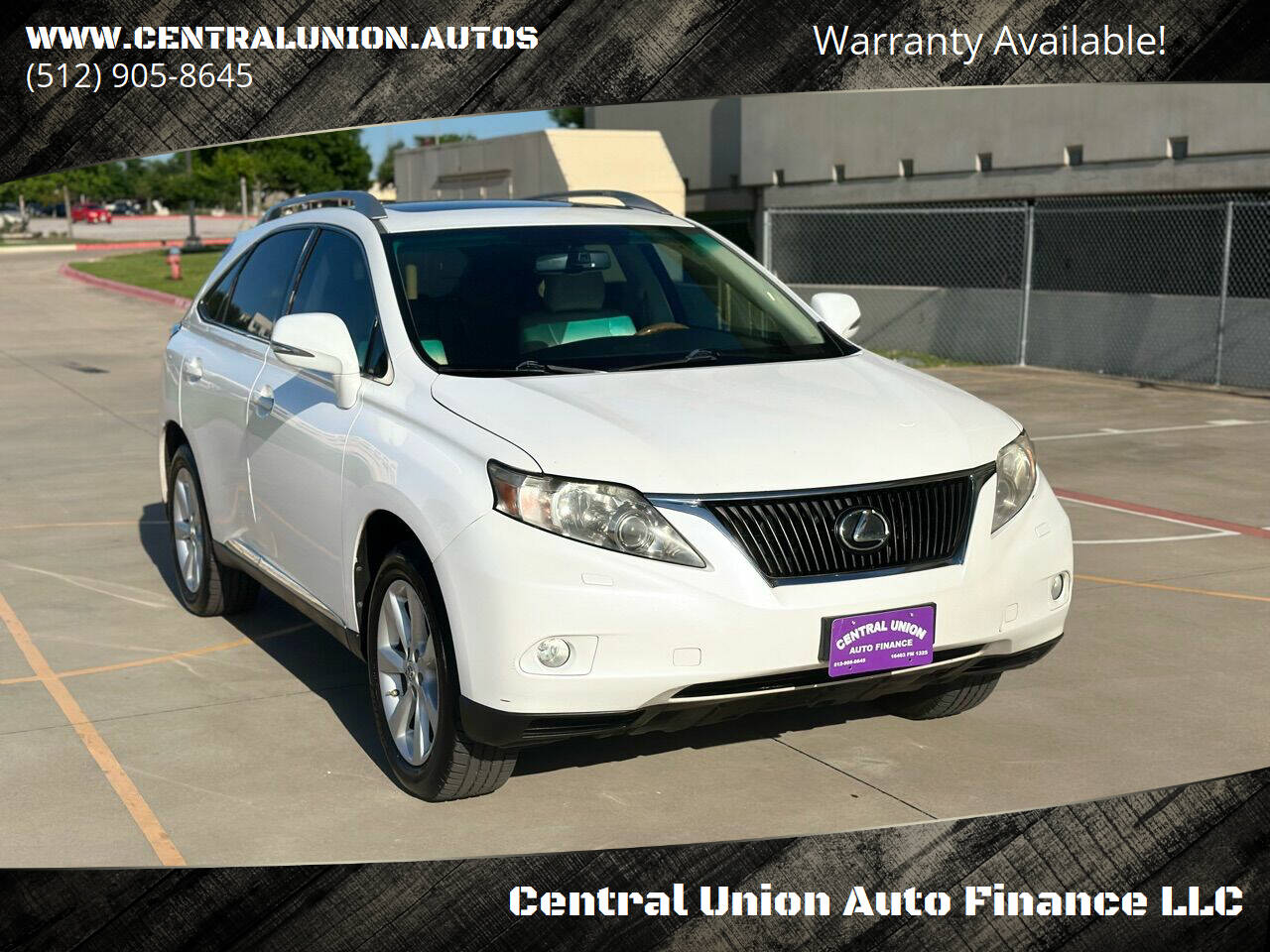 2010 Lexus RX 350 for sale at Central Union Auto Finance LLC in Austin, TX