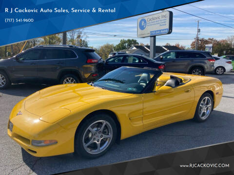 2001 Chevrolet Corvette for sale at R J Cackovic Auto Sales, Service & Rental in Harrisburg PA