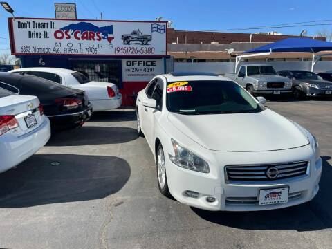 2012 Nissan Maxima for sale at Os'Cars Motors in El Paso TX