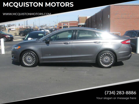 2014 Ford Fusion Hybrid for sale at MCQUISTON MOTORS in Wyandotte MI
