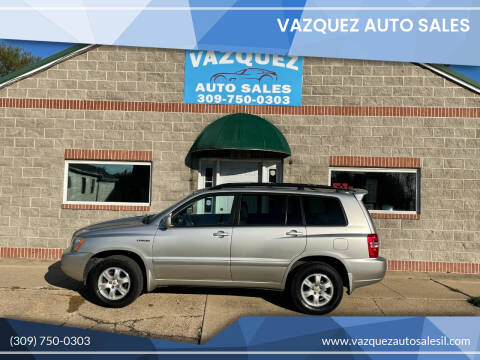 2002 Toyota Highlander for sale at VAZQUEZ AUTO SALES in Bloomington IL