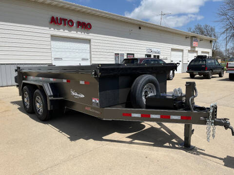 2022 DUMP TRAILERS H&W 7X14 DUMP for sale at AUTO PRO in Brookings SD